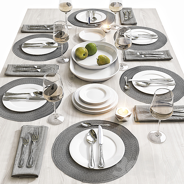 Table setting _ Table setting 6 3DSMax File - thumbnail 1