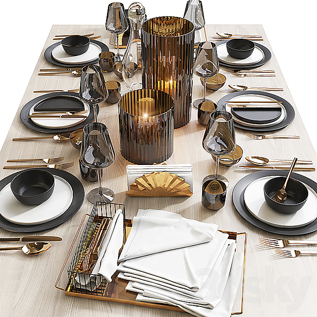 Table setting _ Table setting 7 3DSMax File - thumbnail 1