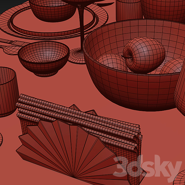 Table setting _ Table setting 8 3DSMax File - thumbnail 3