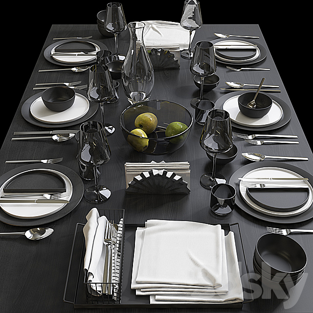 Table setting _ Table setting 9 3DSMax File - thumbnail 1