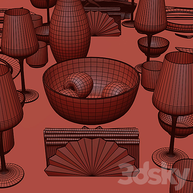 Table setting _ Table setting 9 3DSMax File - thumbnail 2