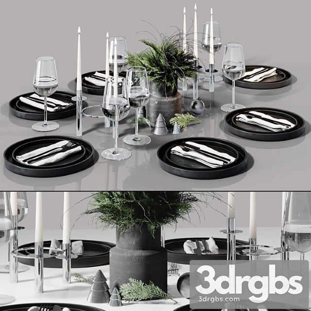 Table setting in scandinavian style - thumbnail 1