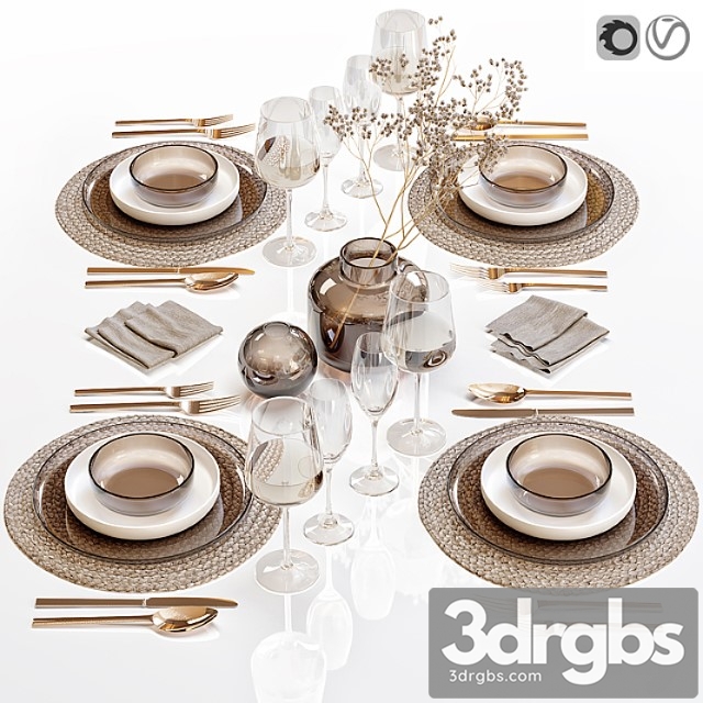 Table Setting Table Setting 28 3dsmax Download - thumbnail 1