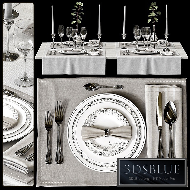 Table setting \/ Table setting 3DS Max - thumbnail 3