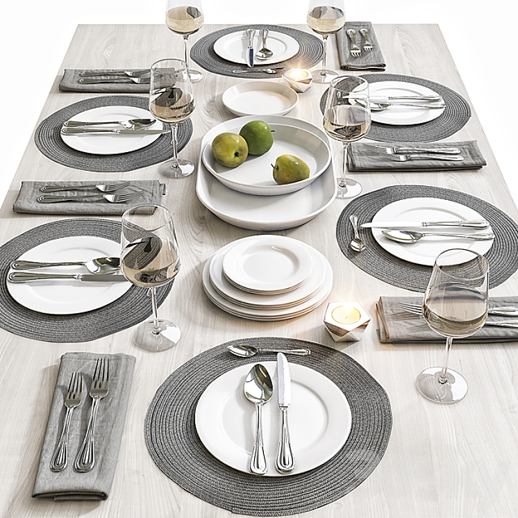 Table setting \/ Table setting 6 3DS Max - thumbnail 1