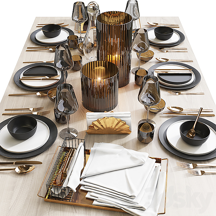 Table setting \/ Table setting 7 3DS Max - thumbnail 1