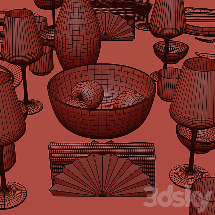 Table setting \/ Table setting 9 3DS Max - thumbnail 2