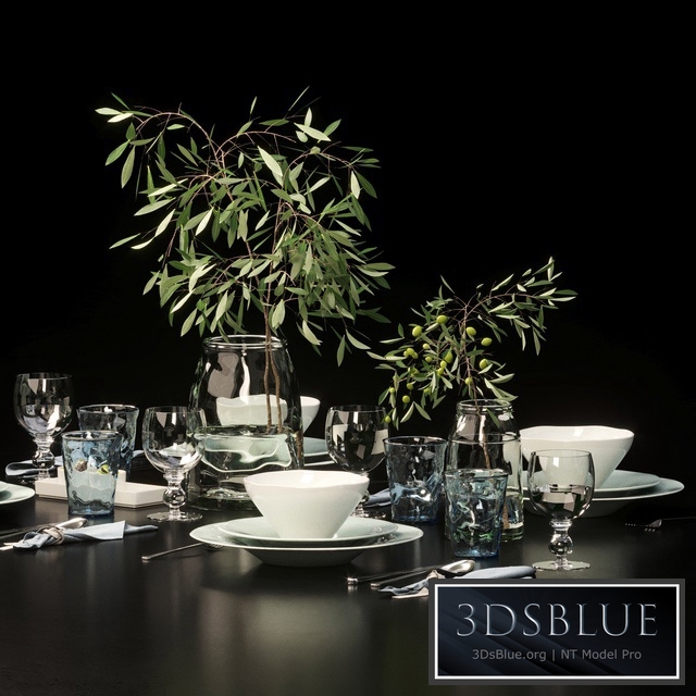 Table setting_1 3DS Max - thumbnail 3