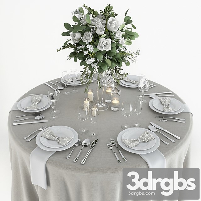 Table setting_1 3dsmax Download - thumbnail 1