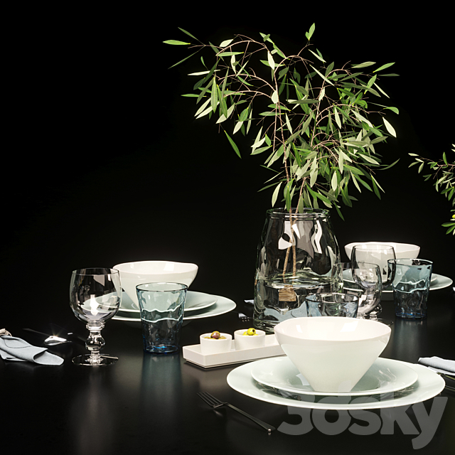 Table setting_1 3DSMax File - thumbnail 3