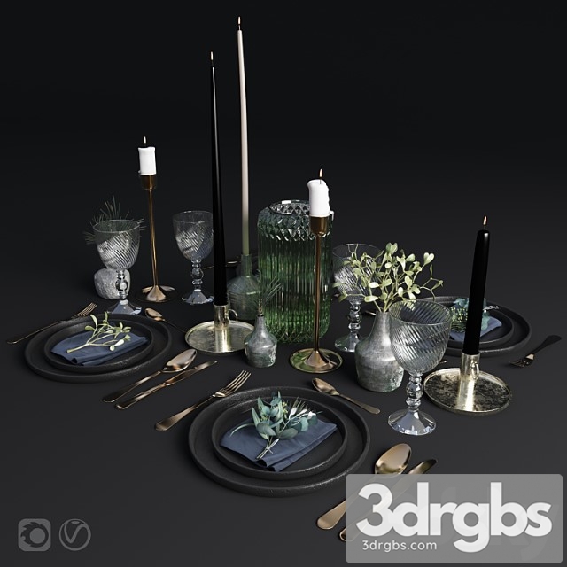 Table setting_3 3dsmax Download - thumbnail 1