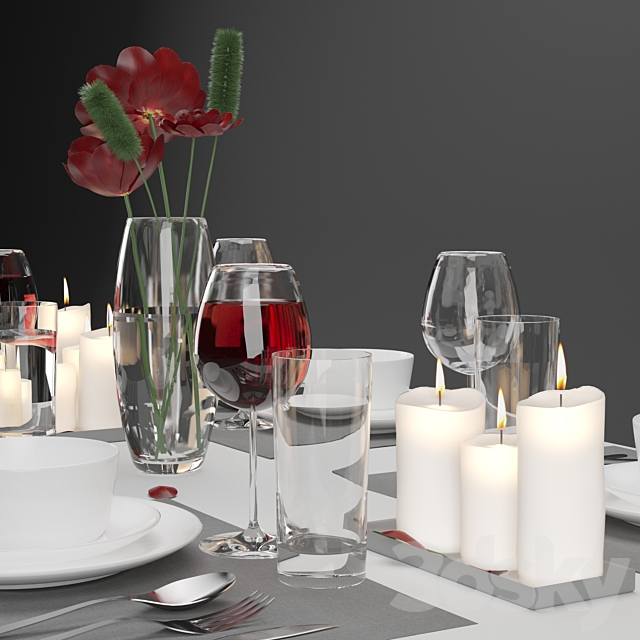 table_setting 3DS Max Model - thumbnail 2