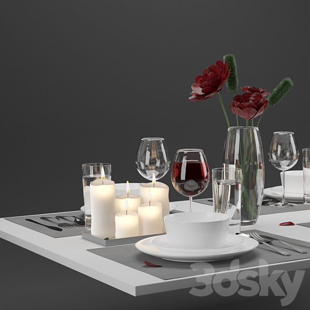 table_setting 3DS Max Model - thumbnail 3