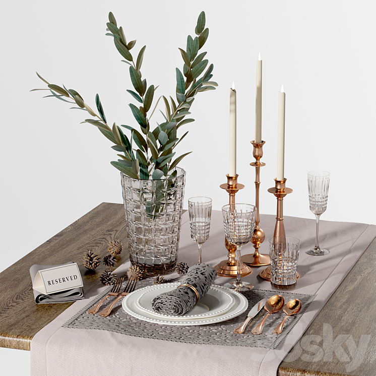 Table_Settings_Vol_1 3DS Max - thumbnail 1