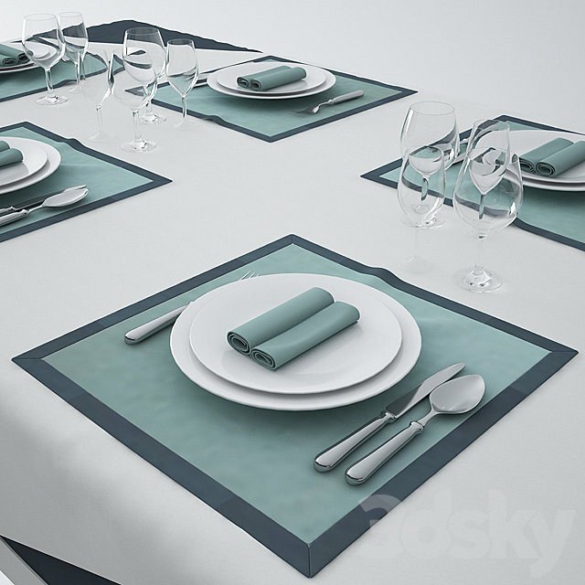 Tablecloths 1800h900 3DSMax File - thumbnail 2