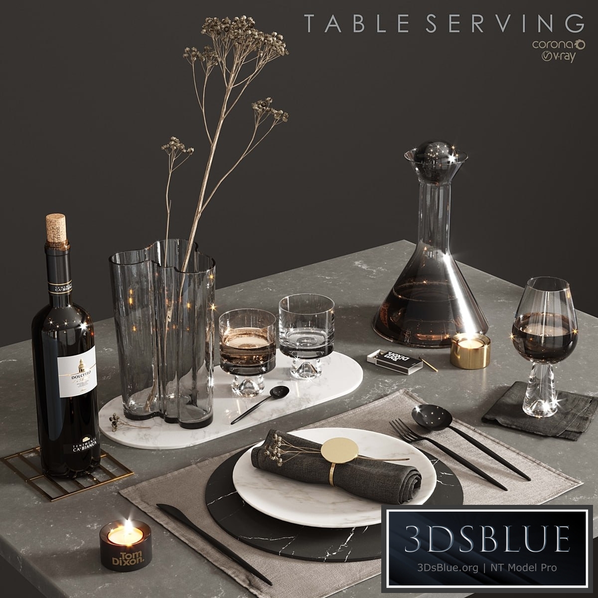 TABLESERVING 3DS Max - thumbnail 3