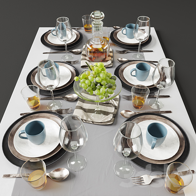 Tableware 010 3DSMax File - thumbnail 1