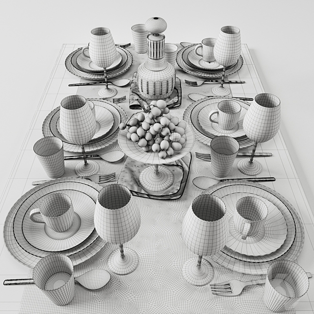 Tableware 010 3DSMax File - thumbnail 3