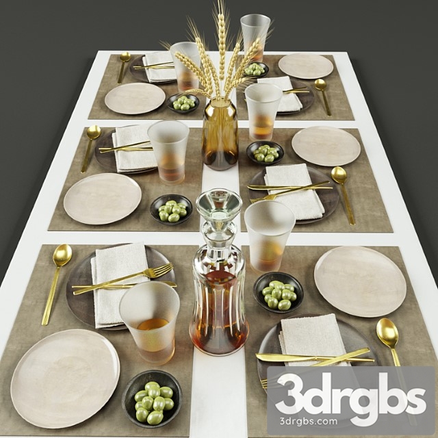 Tableware 011 3dsmax Download - thumbnail 1