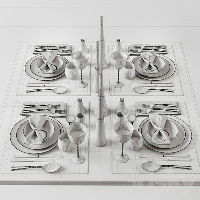 Tableware 012 3DSMax File - thumbnail 4