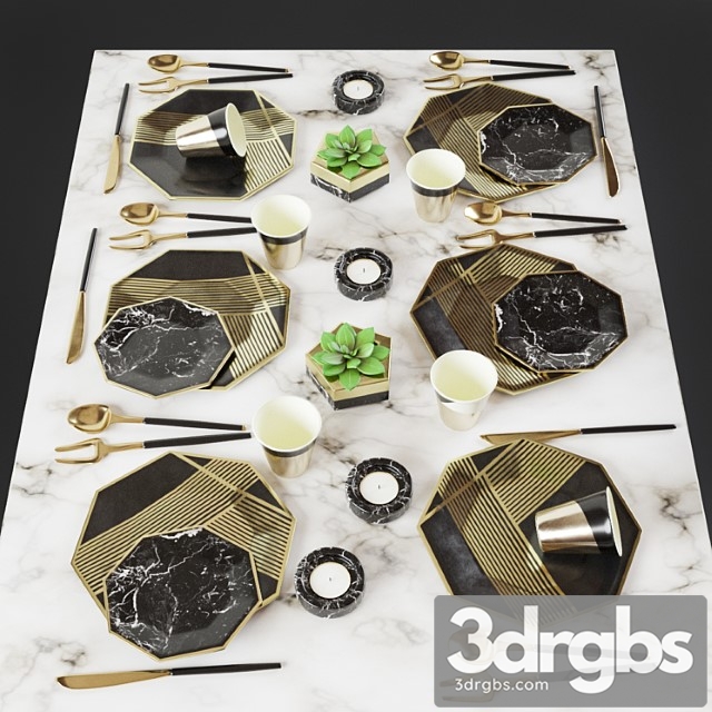 Tableware 02 3dsmax Download - thumbnail 1