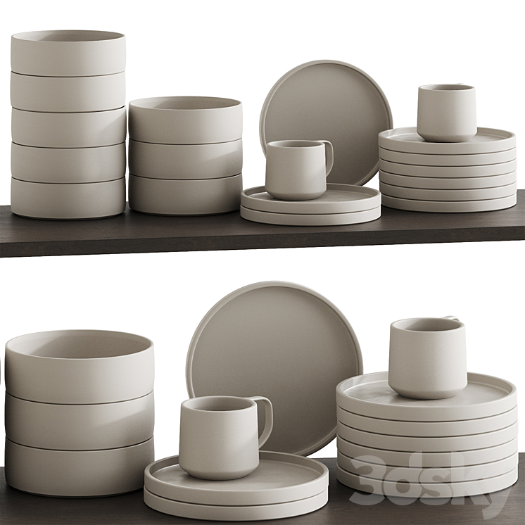 Tableware 03 3DS Max Model - thumbnail 1