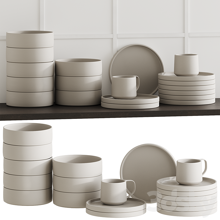 Tableware 03 3DS Max Model - thumbnail 2