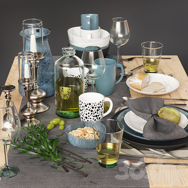 Tableware 05 3DSMax File - thumbnail 2