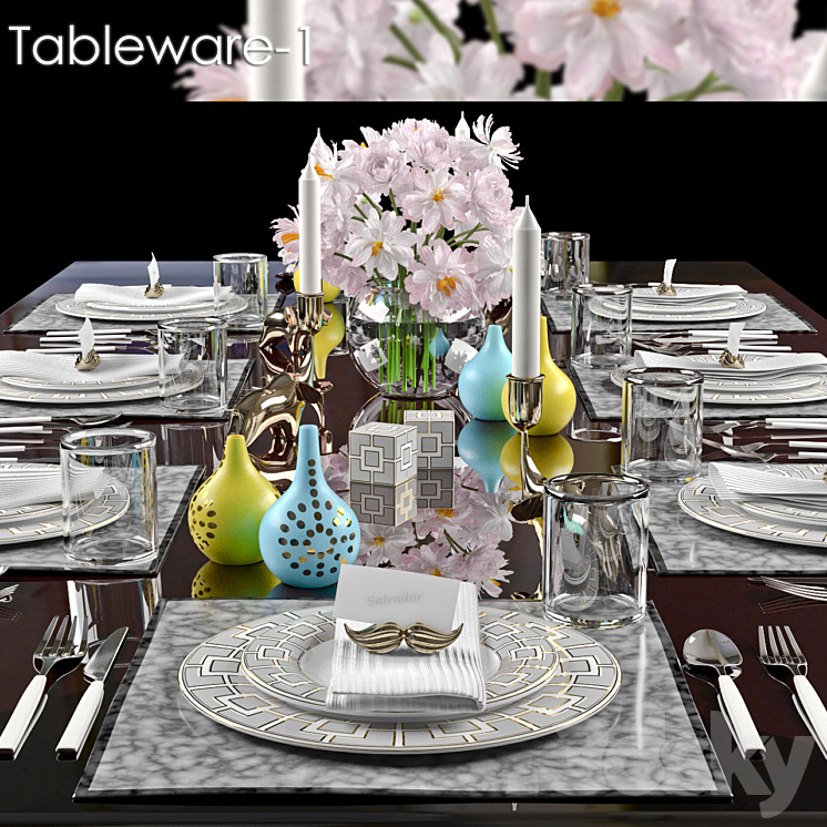 TABLEWARE 1 3DS Max - thumbnail 1