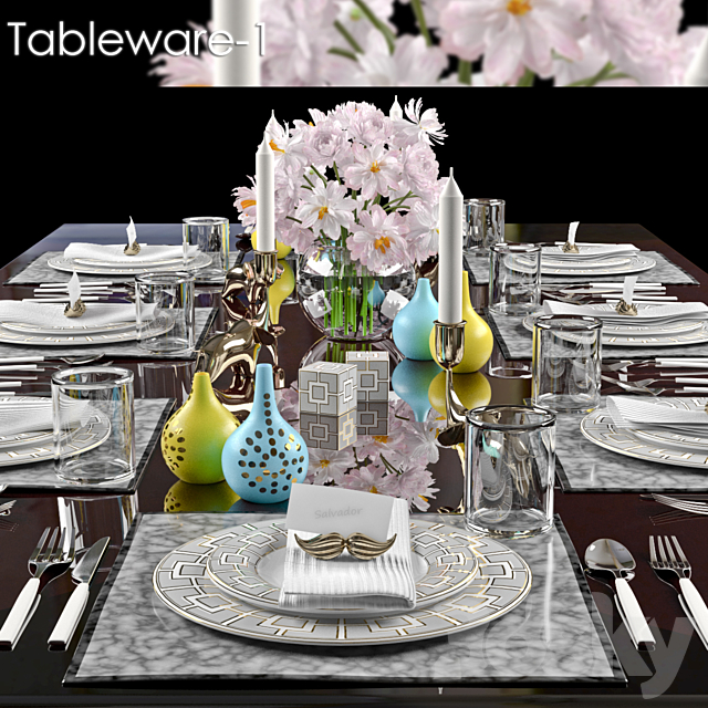 TABLEWARE 1 3DSMax File - thumbnail 1