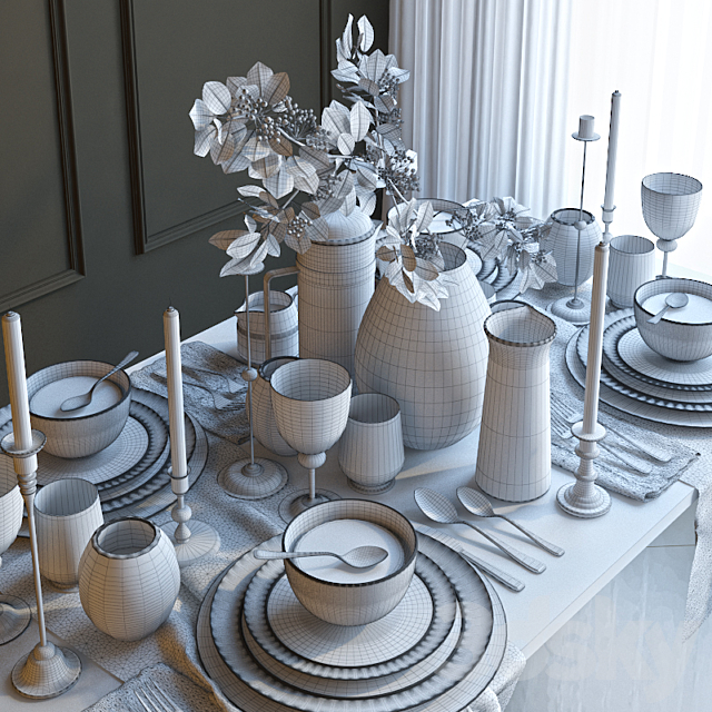 Tableware 13 3DSMax File - thumbnail 3