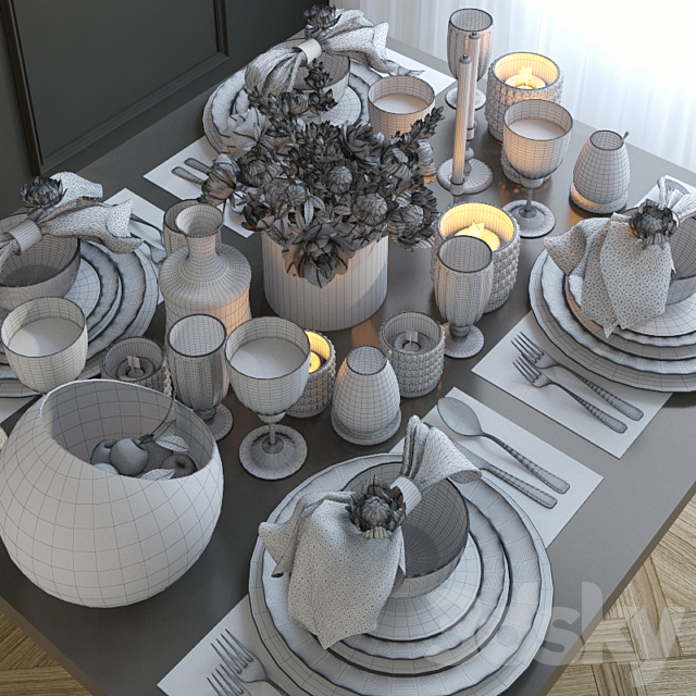 Tableware 14 3DSMax File - thumbnail 3