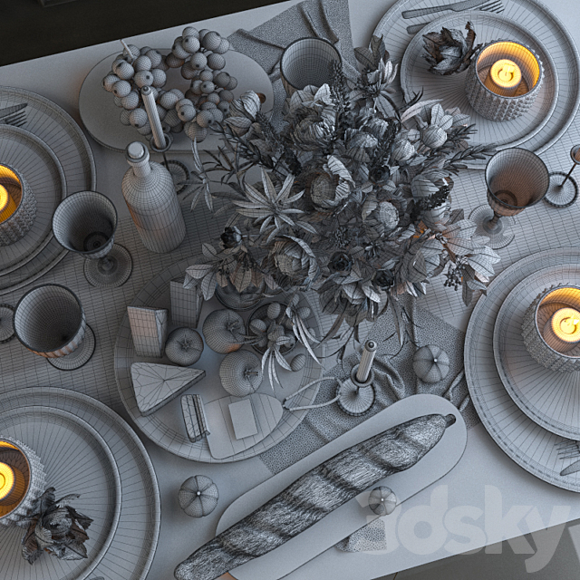 Tableware 15 3DSMax File - thumbnail 3