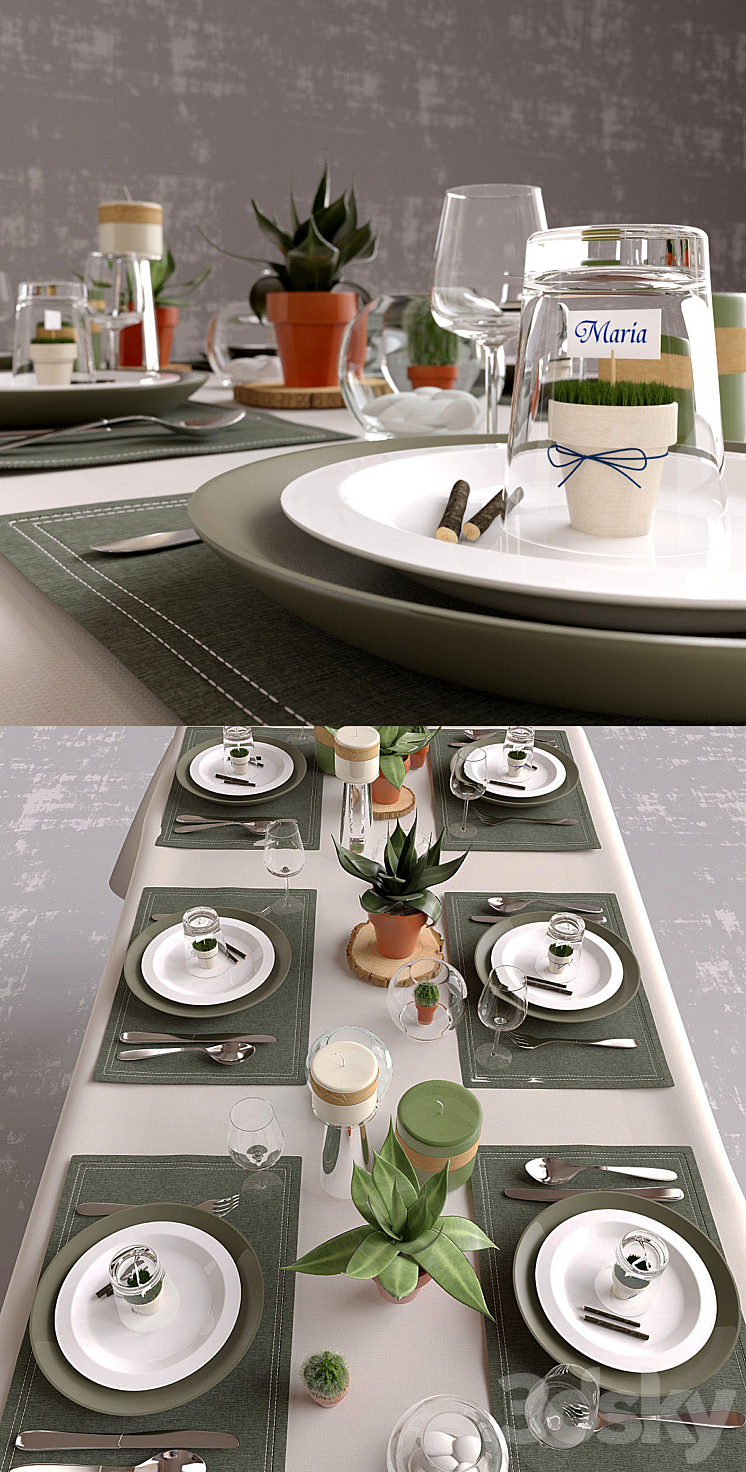 Tableware 3DS Max - thumbnail 2