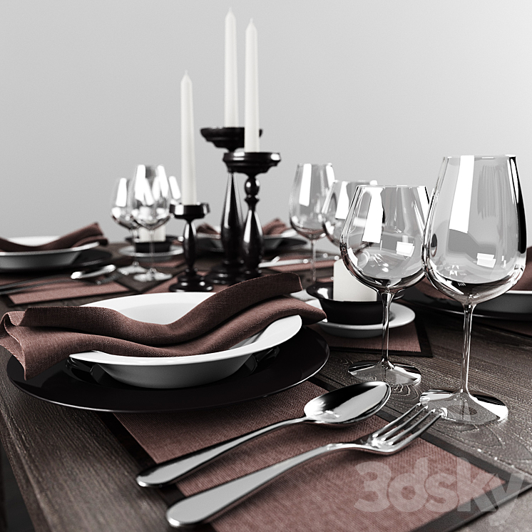 Tableware 3DS Max - thumbnail 2