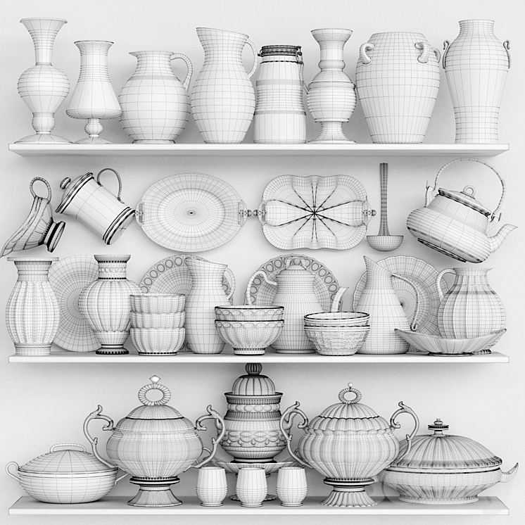 Tableware 3DS Max - thumbnail 2