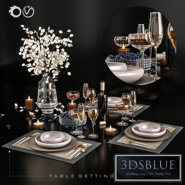 Tableware 3DS Max - thumbnail 3