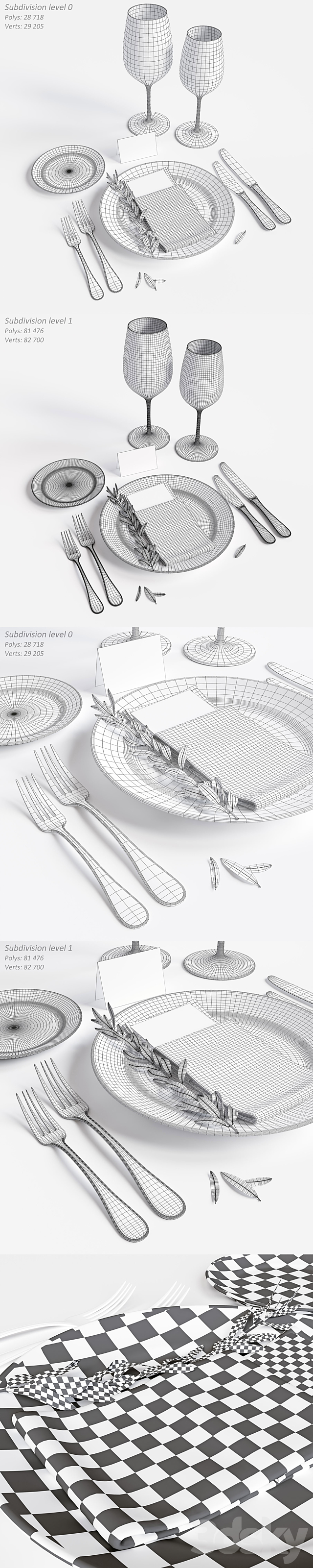 Tableware 3ds Max - thumbnail 3