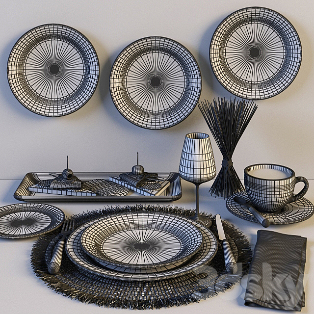 Tableware 3DSMax File - thumbnail 3