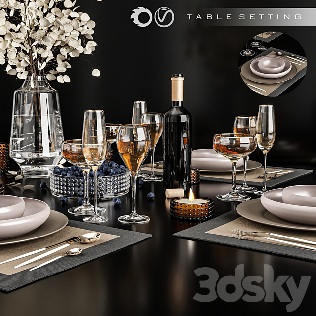 Tableware 3DSMax File - thumbnail 3