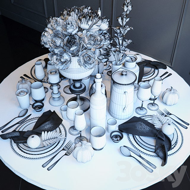 Tableware 4 3DSMax File - thumbnail 3