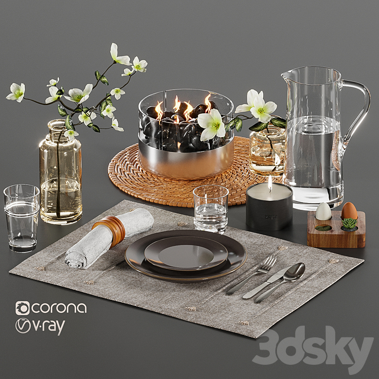 Tableware-5-Hearth-and-Hand 3DS Max Model - thumbnail 3