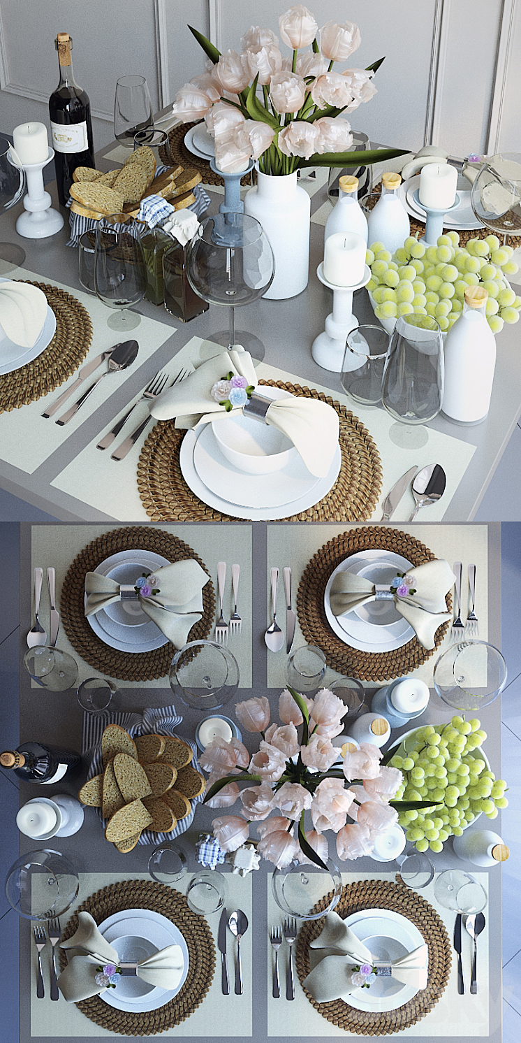 Tableware 6 3DS Max - thumbnail 2