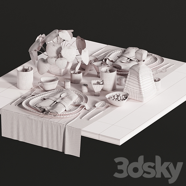 Tableware-6-Diamond-Set 3DSMax File - thumbnail 7