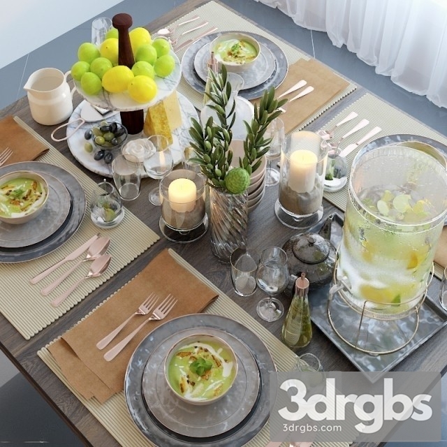 Tableware 9 3dsmax Download - thumbnail 1