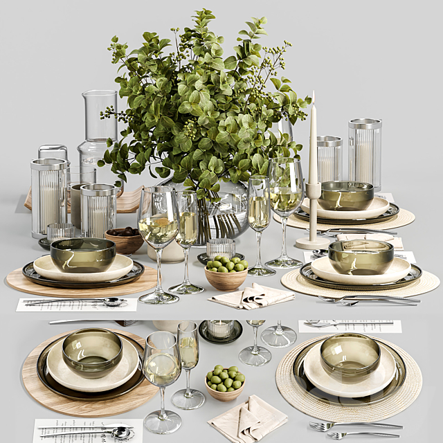 Tableware B016 3ds Max - thumbnail 3