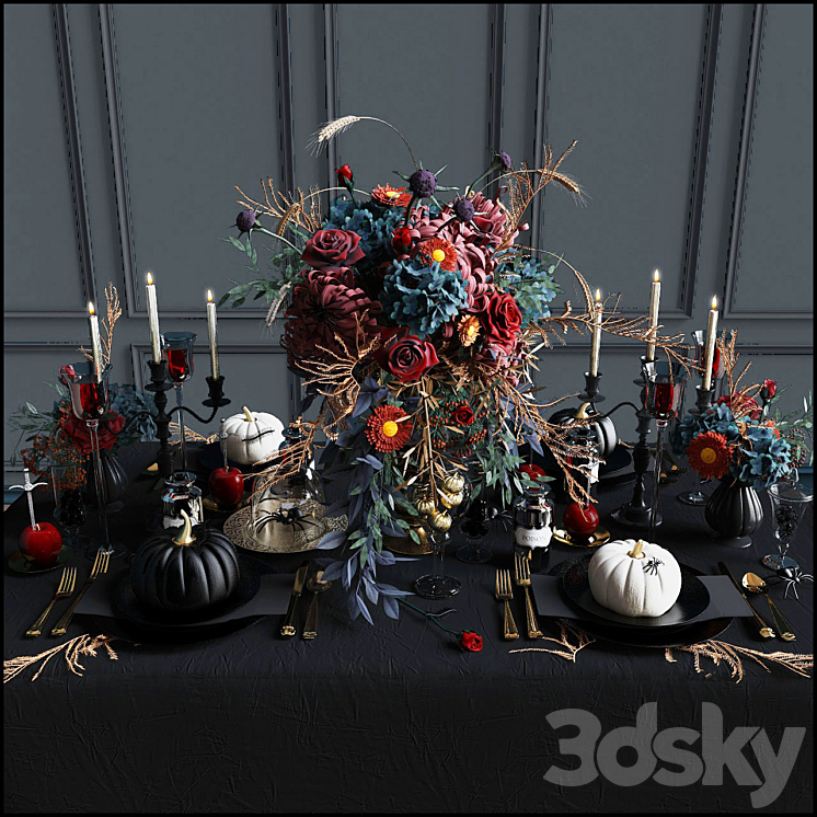 “Tableware “”Halloween””” 3DS Max - thumbnail 1