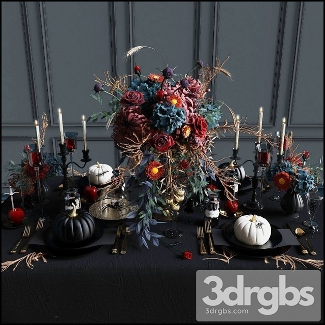 Tableware Halloween 3dsmax Download - thumbnail 1