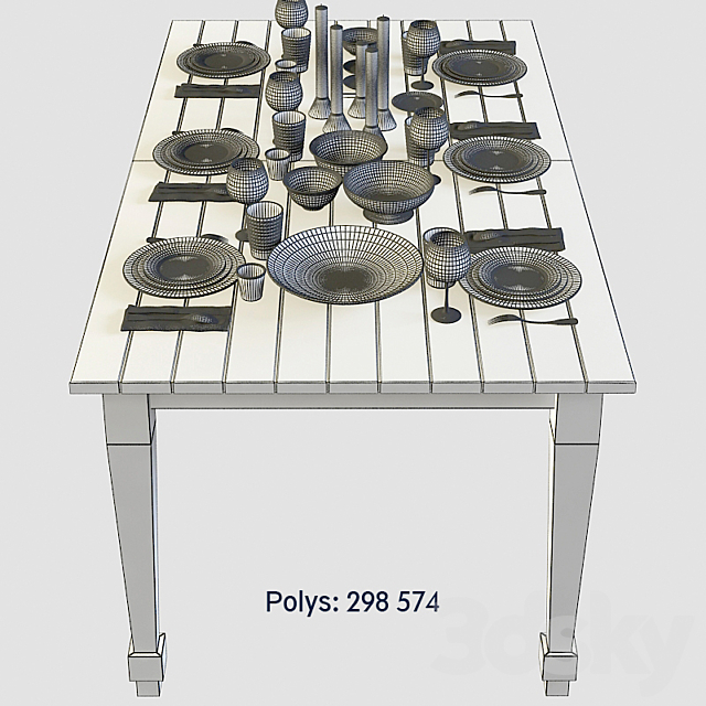 Tableware Indigo 3DSMax File - thumbnail 3