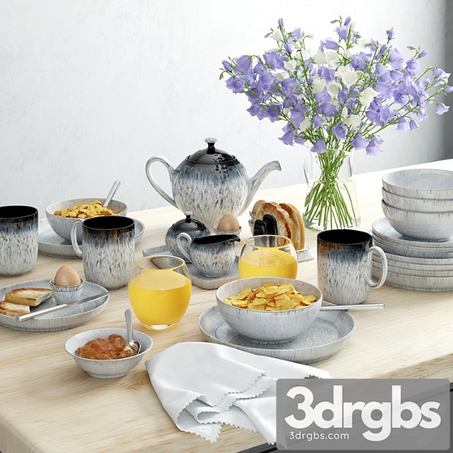 Tableware Kitchen set 3dsmax Download - thumbnail 1